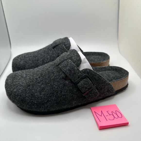 CUSHIONAIRE Womens Clog 7.5 GRAY WOOL - Picture 3 of 7